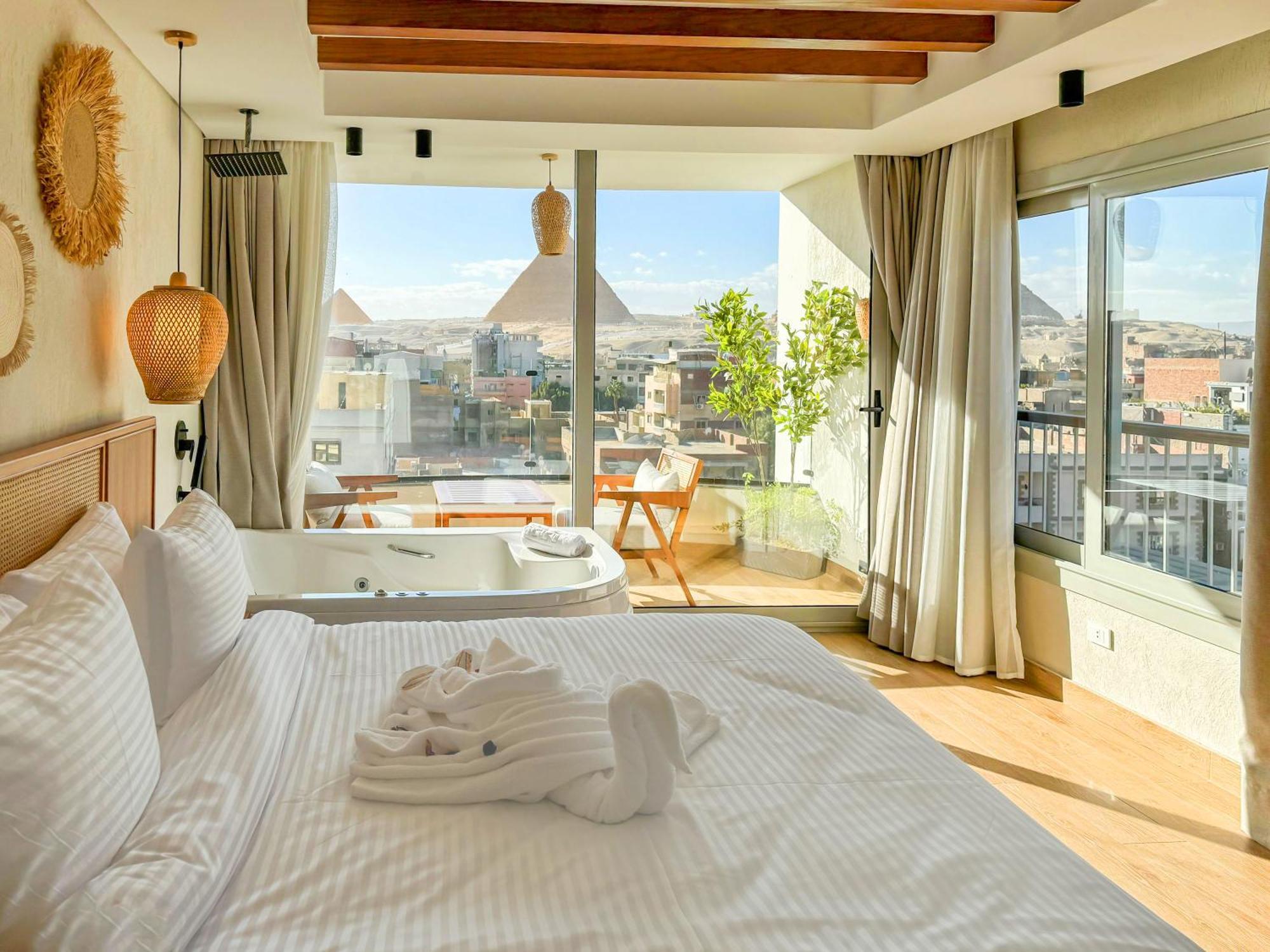 Galaxy Pyramids View Inn Kafret el-Gabal Εξωτερικό φωτογραφία